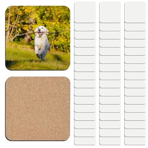 48 Stück Untersetzer Gläser 10 x 10 cm Sublimations-Rohlinge Retro Kork Untersetzer Quadratische Korkuntersetzer für Haus, Büro, Bar & Restaurant Basteln, Bemalen & Dekorieren 48 Stück Untersetzer Gläser 10 x 10 cm Sublimations-Rohlinge Retro Kork Untersetzer Quadratische Korkuntersetzer für Haus, Büro, Bar & Restaurant Basteln, Bemalen & Dekorieren von YFNVH