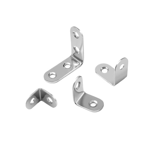 Eckcode aus Edelstahl, Schrankdreieck, fester Regal-Eckcode, 90 ° rechtwinklig, L-förmig, verdickte Platte, 10 Stück(36x16cm) von YFOZD