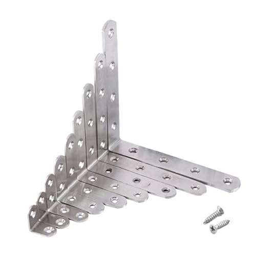Edelstahl 90 grad winkel, winkel code verbindung verschluss möbel tür schrank bildschirm wand mit schrauben(100x100mm) von YFOZD