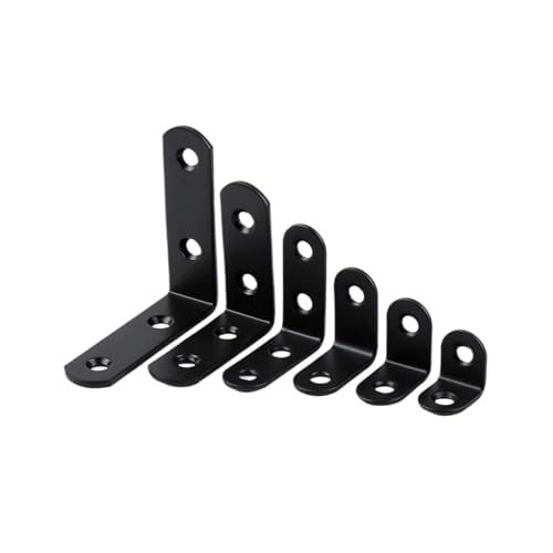 Edelstahl Schwarz L mit Fester Rechtwinkliger Ecke Möbelzubehör 10 stücke(Set-C) von YFOZD