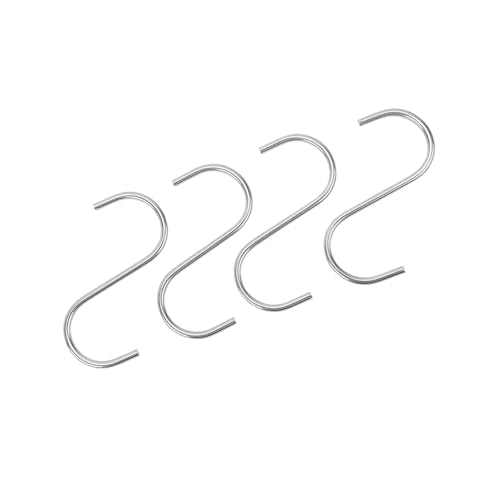 S-förmiger Haken aus Edelstahl, Kleiderhaken, Tasche, Handtuch, Pflanze, Küche, Schlafzimmer, Geländer(L) von YFOZD
