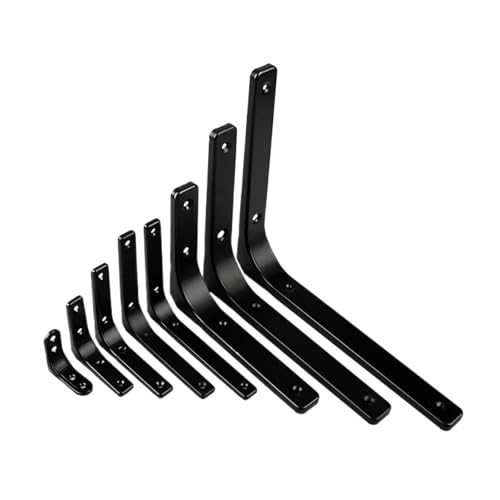 Verdickte Wand L-förmige Befestigung, Stützrahmen L-förmiger Drahtschutz Eckcode(Black,75x75mm) von YFOZD