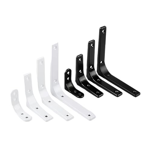 Verdickte Wand L-förmige Befestigung, Stützrahmen L-förmiger Drahtschutz Eckcode(White,75x75mm) von YFOZD