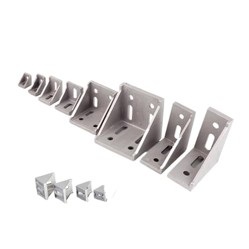 Winkelzubehör aus Aluminiumlegierung, 2020, geeignet for den Anschluss von Aluminiumprofil-CNC-Fräsern, 20/10 Stück(4040-1) von YFOZD