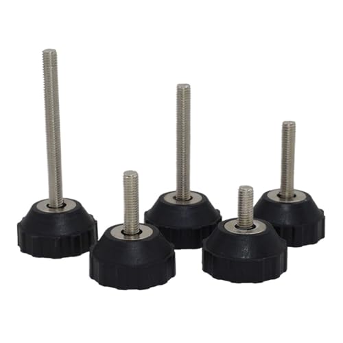 YFOZD 4 stücke Möbelstützbeine Mit Nylonbasis M8-M12 Gewinde Verstellbare Fußbecher Möbelgleiter Nivellierfüße Pad Hardware(D30XM6X40mm) von YFOZD