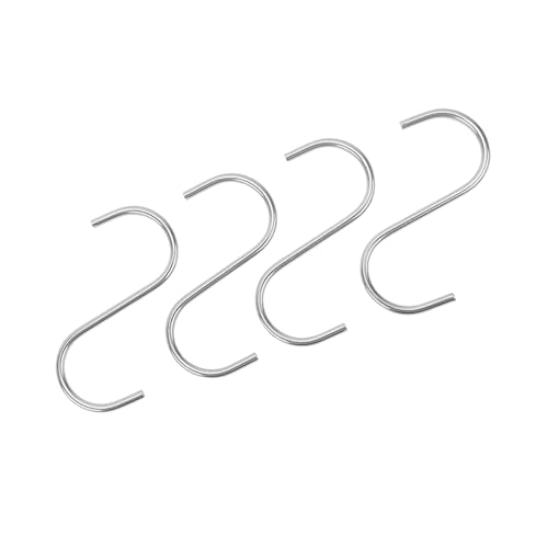 YFOZD Edelstahl S-Haken, Multifunktionale Küche Schlafzimmer Geländer S-Haken Kleiderbügel Haken Schnalle Haken Kleiderbügel(S,10 PCS) von YFOZD