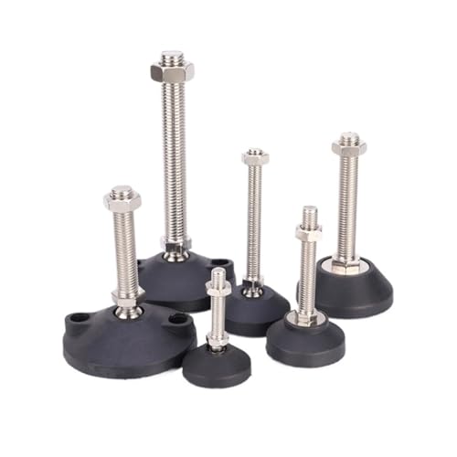 YFOZD Gewindedrehsockel, Verstellbare Tischbein-Nivellierfüße, Nivellierfüße, Möbelstützfüße 4 Stück(D40XM12X80) von YFOZD