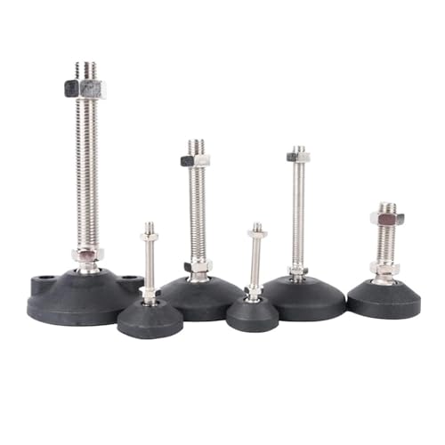 YFOZD Universalgelenk verstellbare Möbel, Nivellierfüße, Drehsockel, Gelenkdrehbankfüße Tisch- und Stuhl-Nivellierfüße(D60XM12X80) von YFOZD