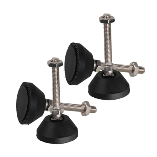 YFOZD Verstellbare Möbelgleiter, verstellbare Füße, Durchmesser 40 mm, 50 mm, 80 mm, Nylonbasis, Universalgelenkgewinde, M8, M10, M12(D40xM8x50mm) von YFOZD