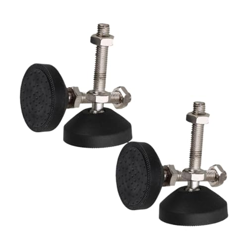 YFOZD Verstellbare Möbelgleiter, verstellbare Füße, Durchmesser 40 mm, 50 mm, 80 mm, Nylonbasis, Universalgelenkgewinde, M8, M10, M12(D50xM10x50mm) von YFOZD