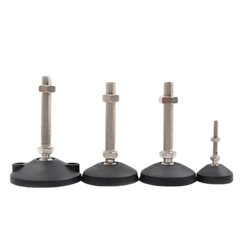 YFOZD Verstellbare Nivellierfüße mit Gewinde, Drehsockel, Gelenk-Nivellierfüße, Möbelgleitpads, 4 STK.(D60XM8X50) von YFOZD