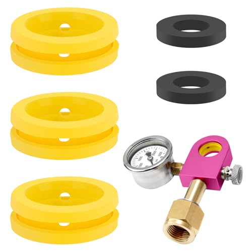 5 Stück Sodastream Dichtung, Sodastream Ersatzteile 1.9*1*0.3 CM/3*2*1 CM, Allgemeines Sodastream O-ring Replacement, Silikon Ersatz Dichtungen(Gelb Und Schwarz), Ersatzdichtung Für Sodabrunnen von YFPOPONE
