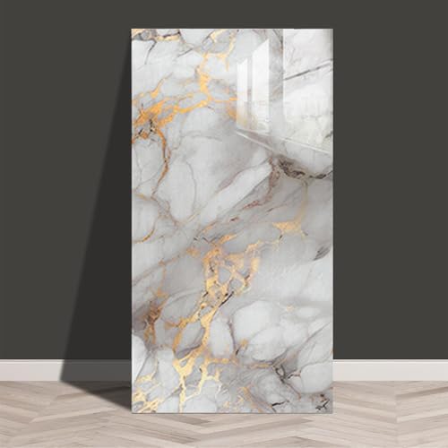 YFQHZDS Abziehbare Küchenrückwand (60 X 30 cm), Wasserdicht, Abnehmbar, Marmor-Look, Selbstklebende Fliesen Für Badezimmer,Style18,50pcs von YFQHZDS