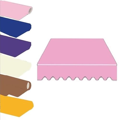 YFQYRB Balkonmarkisen Ersatztuch Canvas, 3.0x2.5m 4.0x2.5m 5.0x2.5m Markisenabdeckung, Einziehbare Gartenmarkise Ersatz Überdachung(Pink,2.0x1.5m/6.5x5ft) von YFQYRB