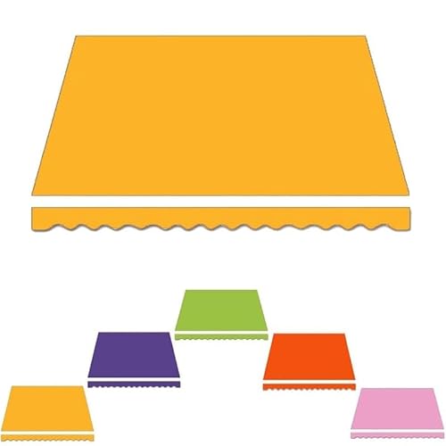 YFQYRB Terrasse Markisenstoff, 3.5x3.0m 4.0x3.0m 5.0x3.0m Tür Fenster Markisen Ersatzstoff, Manuelle Einziehbare Sonnenschutz Markisentuch(Yellow,5.0x3.0m/16.5x10ft) von YFQYRB