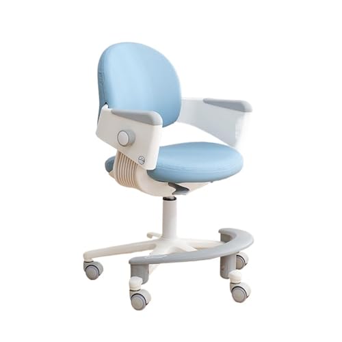 YFRR-789 Studie Stuhl Kinderschreibtischstuhl, höhenverstellbarer Stuhl, ergonomischer Stuhl, Kinderbürostuhl, Kindercomputerstuhl for Familien, Schulen und Büros (Color : Blue) von YFRR-789