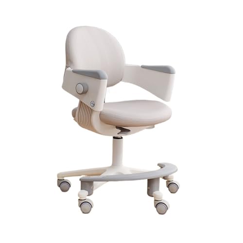 YFRR-789 Studie Stuhl Kinderschreibtischstuhl, höhenverstellbarer Stuhl, ergonomischer Stuhl, Kinderbürostuhl, Kindercomputerstuhl for Familien, Schulen und Büros (Color : Grigio) von YFRR-789