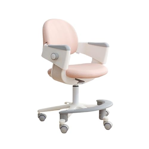 YFRR-789 Studie Stuhl Kinderschreibtischstuhl, höhenverstellbarer Stuhl, ergonomischer Stuhl, Kinderbürostuhl, Kindercomputerstuhl for Familien, Schulen und Büros (Color : Pink) von YFRR-789
