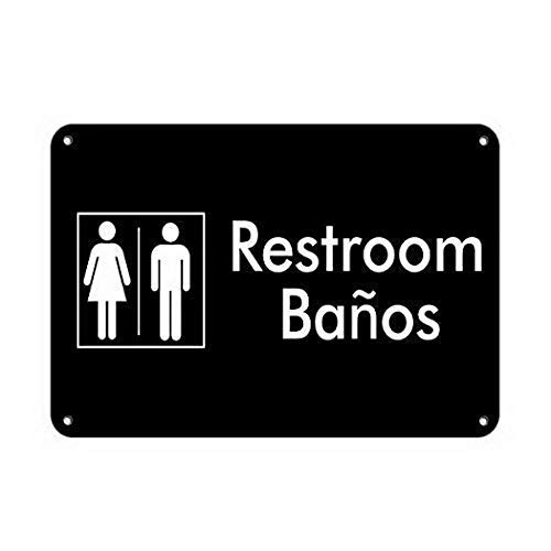 YFULL Ada Schild Ada mit Aufschrift "Restroom BañOs Ada", zweisprachige Schilder, Küchendekoration, Wanddekoration, Bar, Blechschild, Poster, 20 x 30 cm YFULL Ada Schild Ada mit Aufschrift "Restroom BañOs Ada", zweisprachige Schilder, Küchendekoration, Wanddekoration, Bar, Blechschild, Poster, 20 x 30 cm von YFULL