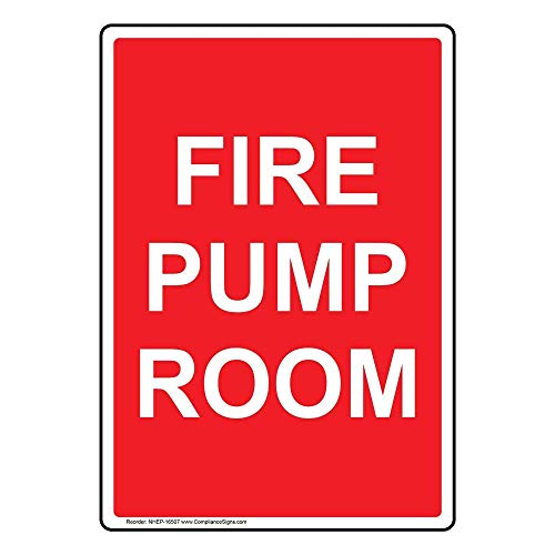 YFULL Blechschild "Fire Pump Room", vertikal, leuchtet im Dunkeln, 20 x 30 cm mit englischem Text, rot YFULL Blechschild "Fire Pump Room", vertikal, leuchtet im Dunkeln, 20 x 30 cm mit englischem Text, rot von YFULL