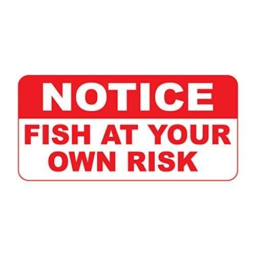 YFULL Blechschild "Notice Fish at Your Own Risk", Blechschild, 20,3 x 30,5 cm YFULL Blechschild "Notice Fish at Your Own Risk", Blechschild, 20,3 x 30,5 cm von YFULL