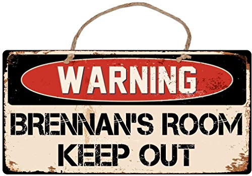 YFULL Brennans Room Keep Out, Metall-Blechschild zum Aufhängen, 15 x 30 cm von YFULL