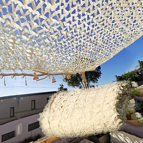 Beige Tarnnetz Armee Tarnung Netz, Dschungel Tarp Schatten Netz Outdoor Sonnenschutz Mesh Markise Kinder Auto Zelt Thema Party Big Point, Verschiedene Größen Camo Netz Für Camping ( Size : 3x4m(9.84x1 von YFZNWHX