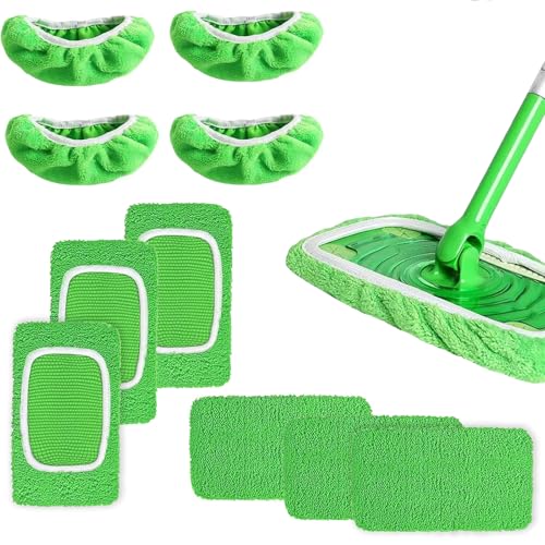 YGCQFH 10 Stück Bodenwischer Bezug, Tuch Waschbar Wischmopp Bezug für Hartböden Holzböden, Feuchte BodentüCher, Mikrofaser Wiederverwendbar Bodentücher, Bodentücher Feucht - 25.5 X11.5cm YGCQFH 10 Stück Bodenwischer Bezug, Tuch Waschbar Wischmopp Bezug für Hartböden Holzböden, Feuchte BodentüCher, Mikrofaser Wiederverwendbar Bodentücher, Bodentücher Feucht - 25.5 X11.5cm von YGCQFH