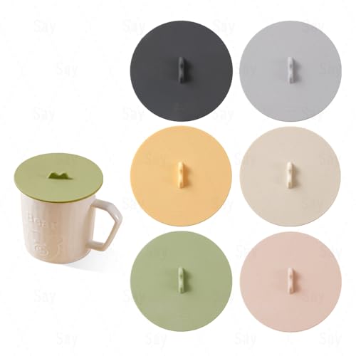 YGCQFH 6 Stück Silikon Glasabdeckung Trinkglas 10 cm, Bunt Anti Staub Silikondeckel für Gläser, Silikon Deckel für Trinkgläser, für Wasserbecher, Kaffeebecher, Zuhause und Im Freien YGCQFH 6 Stück Silikon Glasabdeckung Trinkglas 10 cm, Bunt Anti Staub Silikondeckel für Gläser, Silikon Deckel für Trinkgläser, für Wasserbecher, Kaffeebecher, Zuhause und Im Freien von YGCQFH