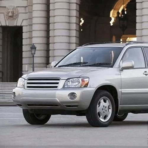 YGDBFB88 Auto Kühlergrill für Highlander Grille 2004-2007, Frontgrilleinsatz Kühlergrill Doppelgrill Frontstoßstange Frontgrill,Without Light von YGDBFB88