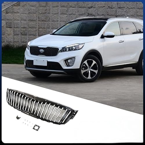 YGDBFB88 Auto Kühlergrill für KIA Sorento Grill 2015-2017, Frontgrilleinsatz Kühlergrill Doppelgrill Frontstoßstange Frontgrill, Electroplating Color YGDBFB88 Auto Kühlergrill für KIA Sorento Grill 2015-2017, Frontgrilleinsatz Kühlergrill Doppelgrill Frontstoßstange Frontgrill, Electroplating Color von YGDBFB88