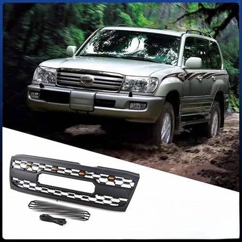 YGDBFB88 Auto Kühlergrill für Land Cruiser FJ100 LC100 Land CRUSIER Grille FJ105 2003-2006, Frontgrilleinsatz Kühlergrill Doppelgrill Frontstoßstange Frontgrill,Without Light YGDBFB88 Auto Kühlergrill für Land Cruiser FJ100 LC100 Land CRUSIER Grille FJ105 2003-2006, Frontgrilleinsatz Kühlergrill Doppelgrill Frontstoßstange Frontgrill,Without Light von YGDBFB88
