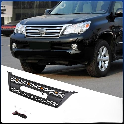 YGDBFB88 Auto Kühlergrill für Lexus Grille GX470 2010-2013, Frontgrilleinsatz Kühlergrill Doppelgrill Frontstoßstange Frontgrill,Without Light von YGDBFB88