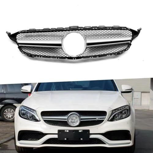 YGDBFB88 Auto Kühlergrill für Mercedes-Benz C-Class W205 AMG 2015-2018, Frontgrilleinsatz Kühlergrill Doppelgrill Frontstoßstange Frontgrill YGDBFB88 Auto Kühlergrill für Mercedes-Benz C-Class W205 AMG 2015-2018, Frontgrilleinsatz Kühlergrill Doppelgrill Frontstoßstange Frontgrill von YGDBFB88