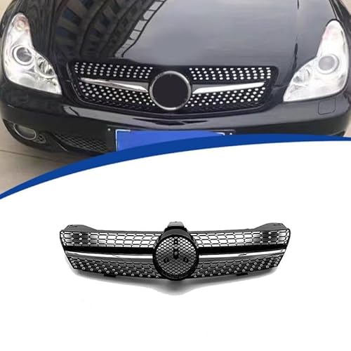 YGDBFB88 Auto Kühlergrill für Mercedes-Benz CLS-Class W219 2005-2008, Frontgrilleinsatz Kühlergrill Doppelgrill Frontstoßstange Frontgrill von YGDBFB88