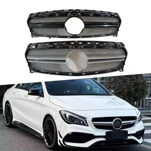 YGDBFB88 Auto Kühlergrill für Mercedes CLA-Class W117 AMG 2013-2019, Frontgrilleinsatz Kühlergrill Doppelgrill Frontstoßstange Frontgrill YGDBFB88 Auto Kühlergrill für Mercedes CLA-Class W117 AMG 2013-2019, Frontgrilleinsatz Kühlergrill Doppelgrill Frontstoßstange Frontgrill von YGDBFB88