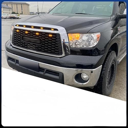 YGDBFB88 Auto Kühlergrill für Tundra Grille TRD 2006-2013, Frontgrilleinsatz Kühlergrill Doppelgrill Frontstoßstange Frontgrill,with Light von YGDBFB88