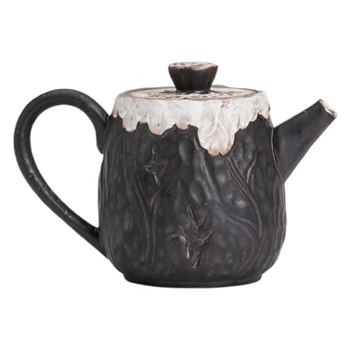 Teekanne keramik Groß Fenglianxiang Setzt Das Keramik-Retro-Handtopf-Einzeltopf-Kung-Fu-Teeset Mit Kugellochfilter-Teekanne Ein Weiß keramik Teekanne von YGDYFDC