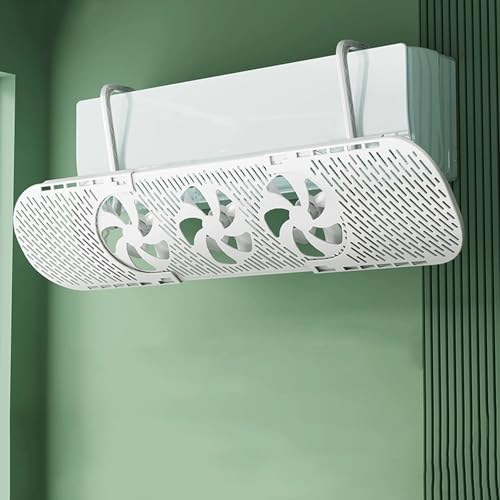 YGER JZGB Air Vent Diverter, Ceiling Vent Deflector with 3 Fans, Can be Used in Winter and Summer, Anti-Direct Blowing, for Wall Mounted Air Conditioner von YGER JZGB