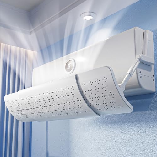 YGER JZGB Klimaanlage Windabweiser, Windabweiser mit Filterbaumwolle, Einziehbar, Blockiert Das Signal Nicht, für Wandmontierte Klimaanlage von YGER JZGB