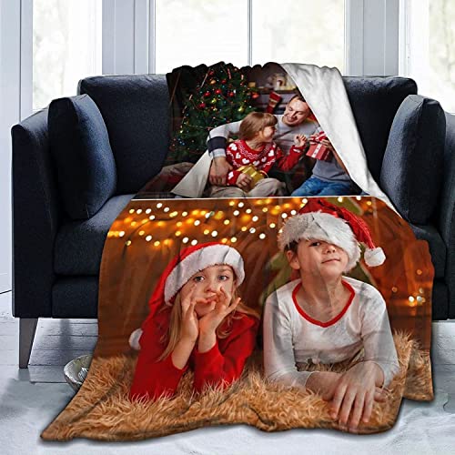 Personalisierte Decke mit Eigenem Foto und Text, Kinderdecke, Weihnachtsdecke, Halloween Decke, Personalisierte Geschenke für Mama, Papa, Kind, Haustier, Liebhaber Oder Freund für Geburtstag Muttertag von YGFADH