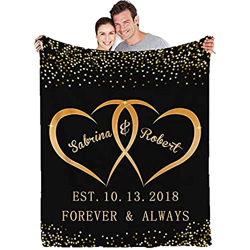 YGFADH Personalisierte Geschenke für Mama, Personalisierte Decke mit Foto und Text, Personalisierte Kuscheldecke für Paare Vater, Mutter, Kinder, Hunde, Freunde (Sherpa, Personalisiert Decke 1) von YGFADH