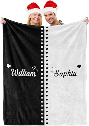 YGFADH Personalisierte Geschenke für Mama, Personalisierte Decke mit Foto und Text, Personalisierte Kuscheldecke für Paare Vater, Mutter, Kinder, Hunde, Freunde (Sherpa, Personalisiert Decke 7) von YGFADH