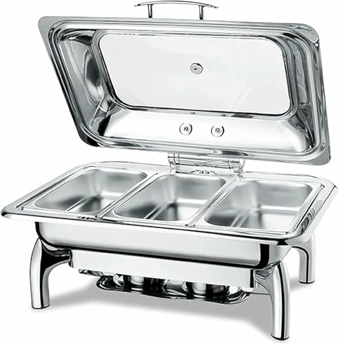 Elektrischer Nahrungsmittelheizer Für Buffet-Server Für Catering-Veranstaltungen: Nahrungsmittelheizer Für Feiertagsbuffet, Heißes Topfenbuffet-Spiel Mit Geradem Aufrolldeckel von YGHBFRSZ