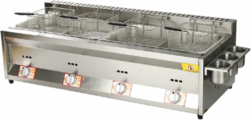 Gas Mit Deckel Kommerzieller Edelstahl Frittierfutter Frittyer Eignet Sich Für Restaurantküchenfamilien In Restaurants von YGHBFRSZ