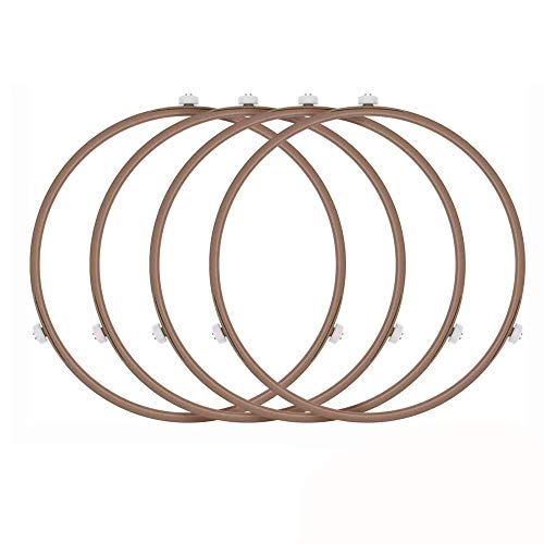 4 Stück Mikrowellen Drehteller Ring, Universal Mikrowelle Kreis Drehtellerring, Mikrowelle Drehteller Plattenspieler Ring, Mikrowelle Drehring, zur Unterstützung Von Glasplattenschalen, PP, 22cm von Lepidi