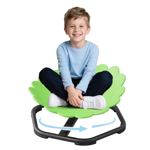 YGJT Kinder Drehstuhl, sensorischer Drehstuhl für Autismus & ADHS, Autismus sensorische Ausrüstung, Sit and Spin Wackelbrett, Kinder Drehstuhl von YGJT