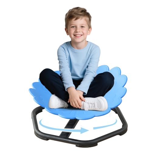 YGJT Kinder Drehstuhl, sensorischer Drehstuhl für Autismus & ADHS, Autismus sensorische Ausrüstung, Sit and Spin Wackelbrett, Kinder Drehstuhl YGJT Kinder Drehstuhl, sensorischer Drehstuhl für Autismus & ADHS, Autismus sensorische Ausrüstung, Sit and Spin Wackelbrett, Kinder Drehstuhl von YGJT