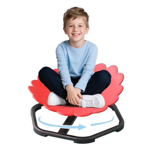 YGJT Kinder Drehstuhl, sensorischer Drehstuhl für Autismus & ADHS, Autismus sensorische Ausrüstung, Sit and Spin Wackelbrett, Kinder Drehstuhl von YGJT