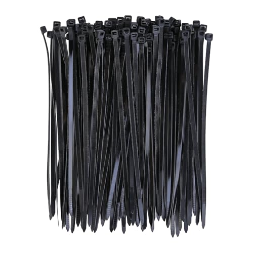 Kabelbinder 100 Stück, 200mm x 4.8 mm Nylon Schwarz kabelbinder,Selbstsicherndes Zip Ties,kabelbinder klein,kabelbinder befestigungfür Zur Ordnung von Kabeln,Gartenarbeit Hause Büro von YGKJDM